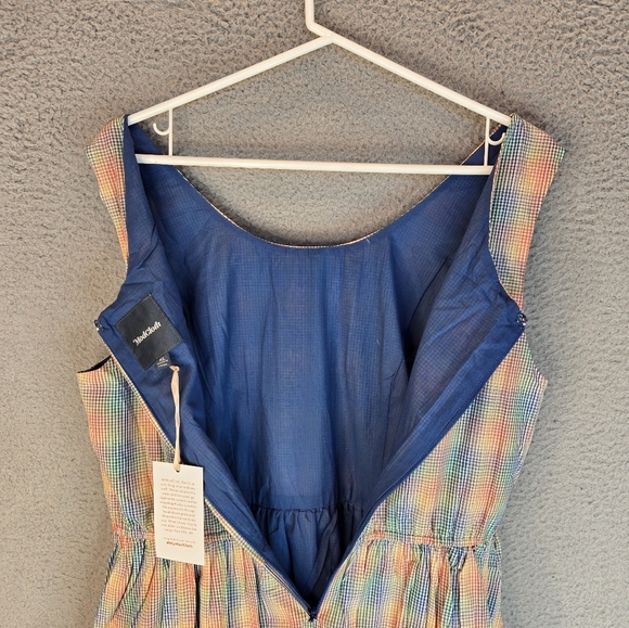 Modcloth Womens Dress Sz XL Plaid Lined Pockets Lightweight Sleeveless Casual - Picture 13 of 13